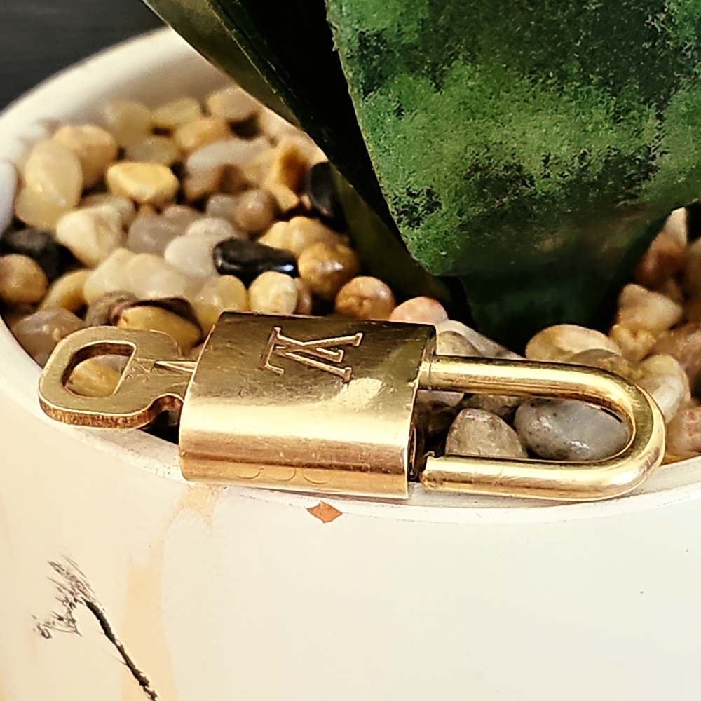 Authentic Gold Louis  Vuitton  Padlock with Key - Picture 3 of 8